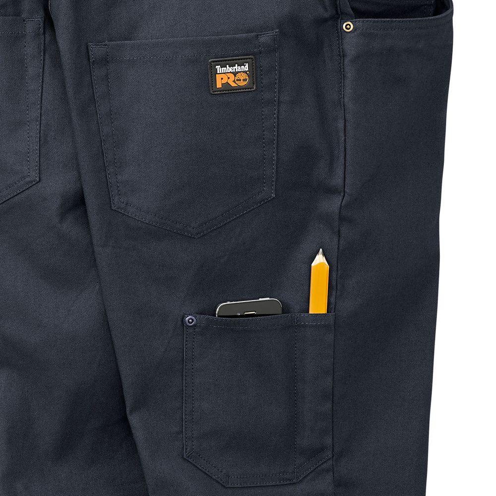 Pantalones Timberland Argentina Hombre - Pro® Gridflex Basic Lona Work - Azul Marino - XGCHTF-897